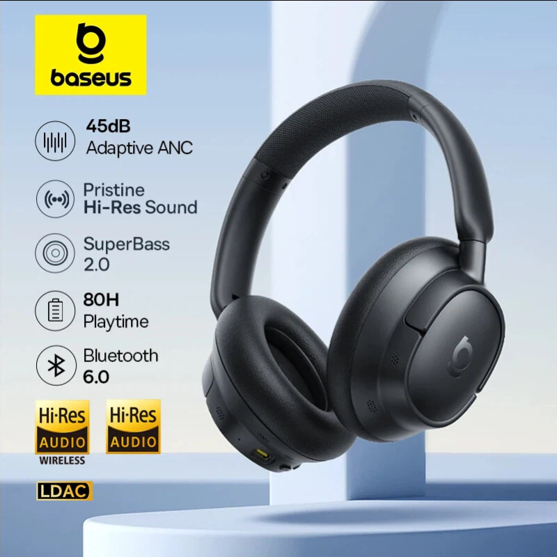 Dj Headphones Professional - Baseus EH10 NC ANC ワイヤレスヘッドホン 45dB