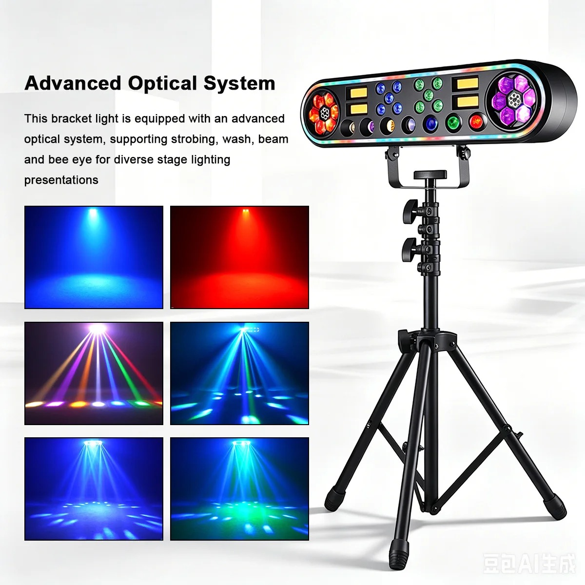 Dj Light Moving Head Stage - 150W ディスコパーティー用スタンド付きRGBW 5 in 1 ムービングヘッドDJライト