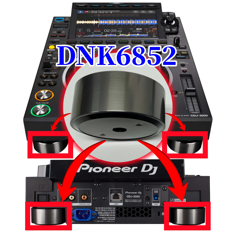 Dj Cdj Media Player - オリジナルのパイオニア CDJ3000 DJ コントローラー用耐衝撃フットパッド、CDJ-3000 メディアプレーヤー用交換部品 DNK6852
