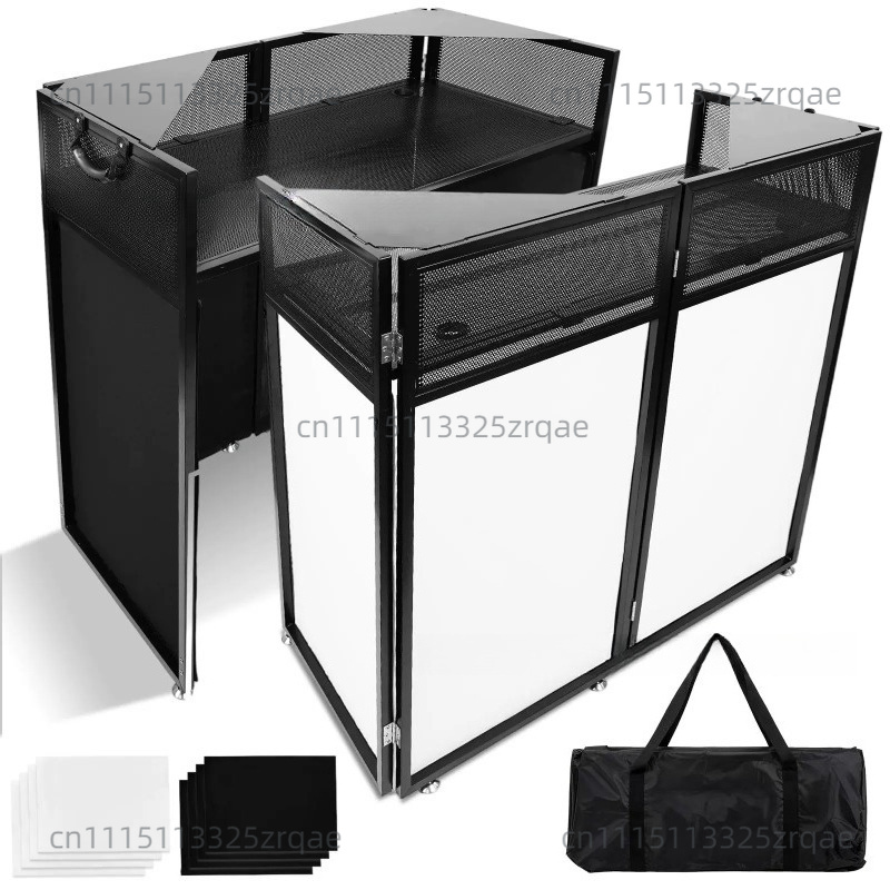 Dj Stand Table Foldable - カスタムデザインの明堂ステージブース折りたたみ式スタンドLEDステーションモバイルフレキシブル折りたたみDJミキサートラスデッキテーブル
