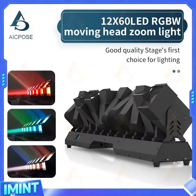 プロ仕様 12x60W LEDムービングヘッド ズームライト - Dj Light Moving Head Stage のレビューと価格