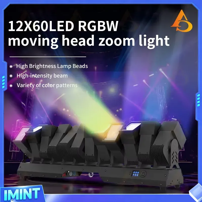 プロ仕様 12x60W LEDムービングヘッド ズームライト - Dj Light Moving Head Stage のレビューと価格