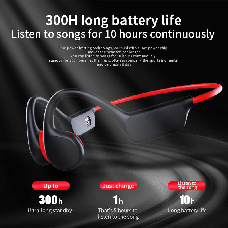 真の骨伝導ヘッドフォン、ipx8防水、32GB mp3、プロ - Dj Headphones Professional のレビューと価格