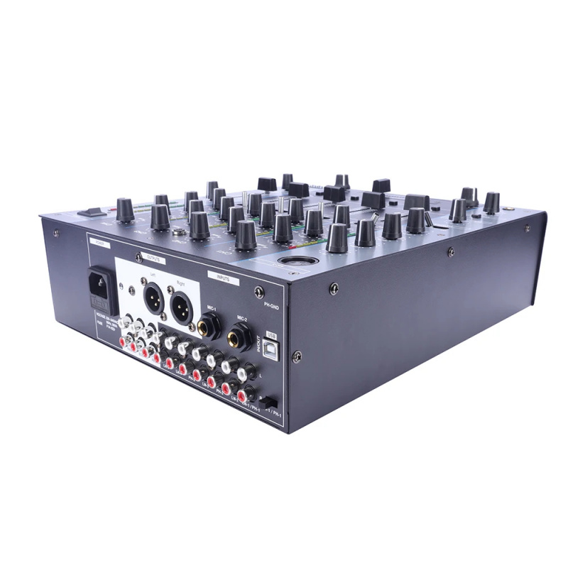 ELM402 ミニオーディオミキサー 4チャンネル USB  - Dj Mixer 4 Channel Djm のレビューと価格