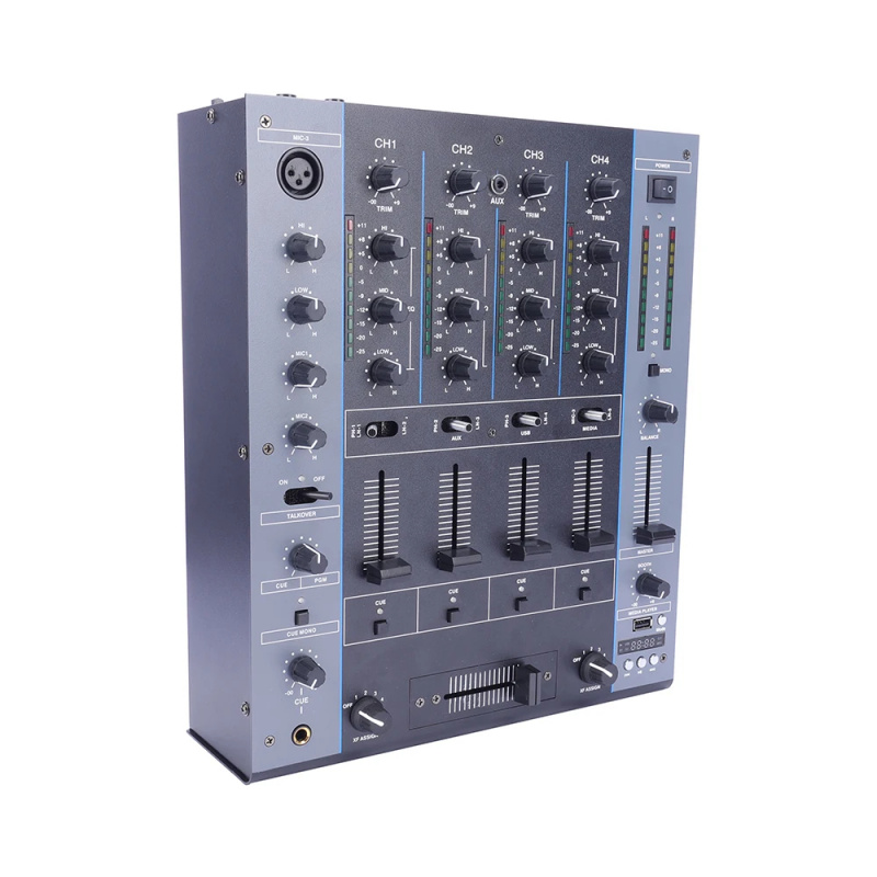 ELM402 ミニオーディオミキサー 4チャンネル USB  - Dj Mixer 4 Channel Djm のレビューと価格