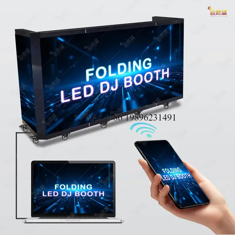 カスタムメイドのキャビン型テレビ壁面、メサ型、曲面型デスク、 - Dj Stand Table Foldable のレビューと価格