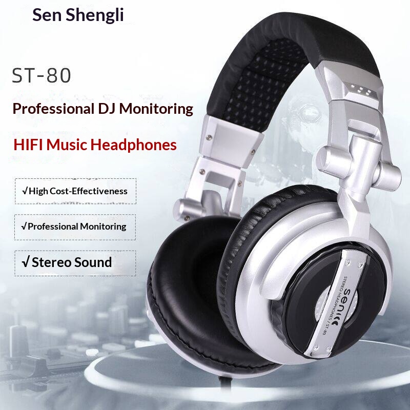 SENICC ST-80 有線ヘッドセット 強力な低音 HI - Dj Headphones Professional のレビューと価格