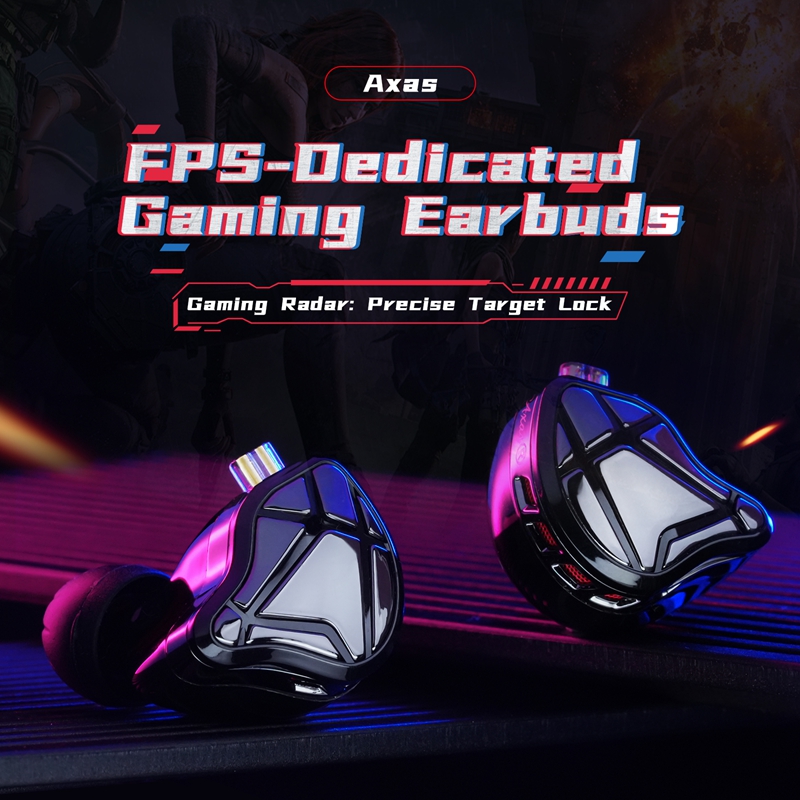    KZ Axas FPSゲーミングIEMヘッドホン プ - Dj Headphones Professional のレビューと価格